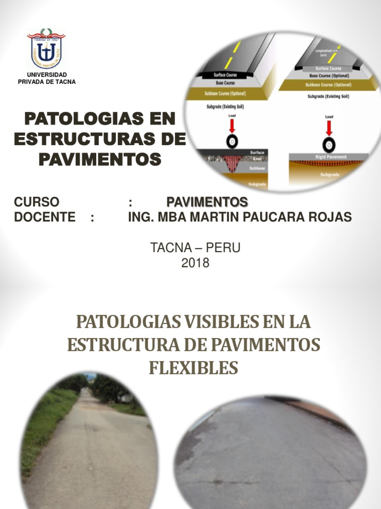 Patologías visibles en la estructura de pavimentos flexibles y sus
