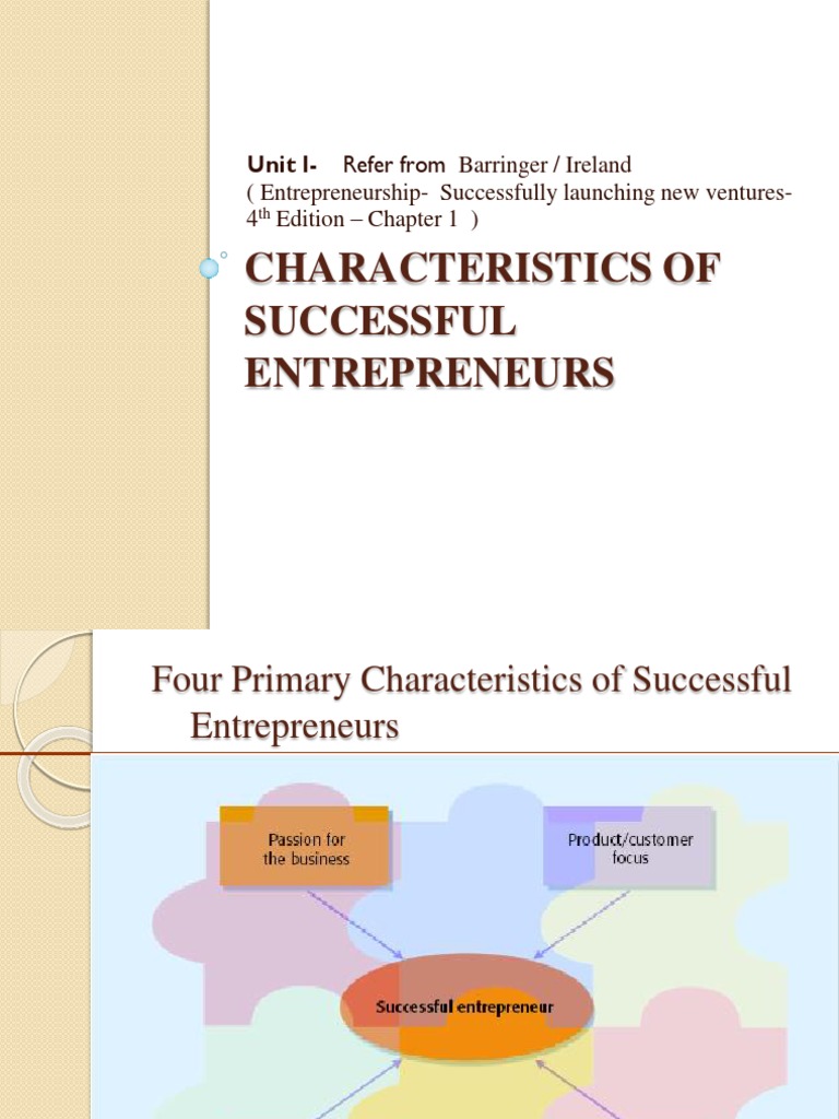 Key Traits of Successful Entrepreneurs | PDF