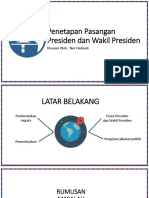 Penetapan Pasangan Terpilih