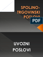 Spoljno Trgovinski Poslovi