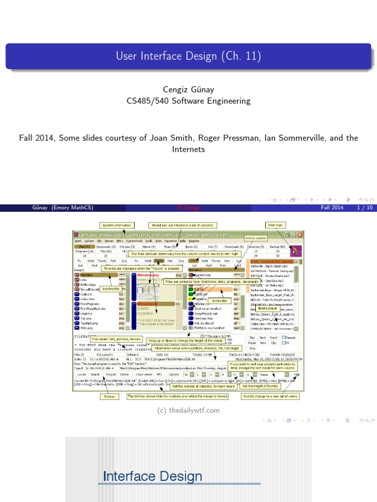 User Interface Design | PDF | User Interface | User Interface Design