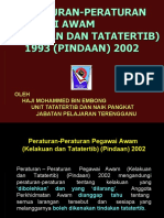 Peraturan Pegawai Awam (Kelakuan & Tatatertib)Pindaan 2002