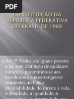 Constituição Da República Federativa Do Brasil de 1988
