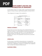 Finite Element Analysis and Optimization of Crankshaft