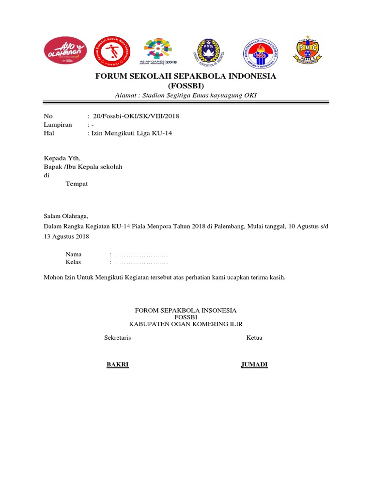Surat Dispensasi