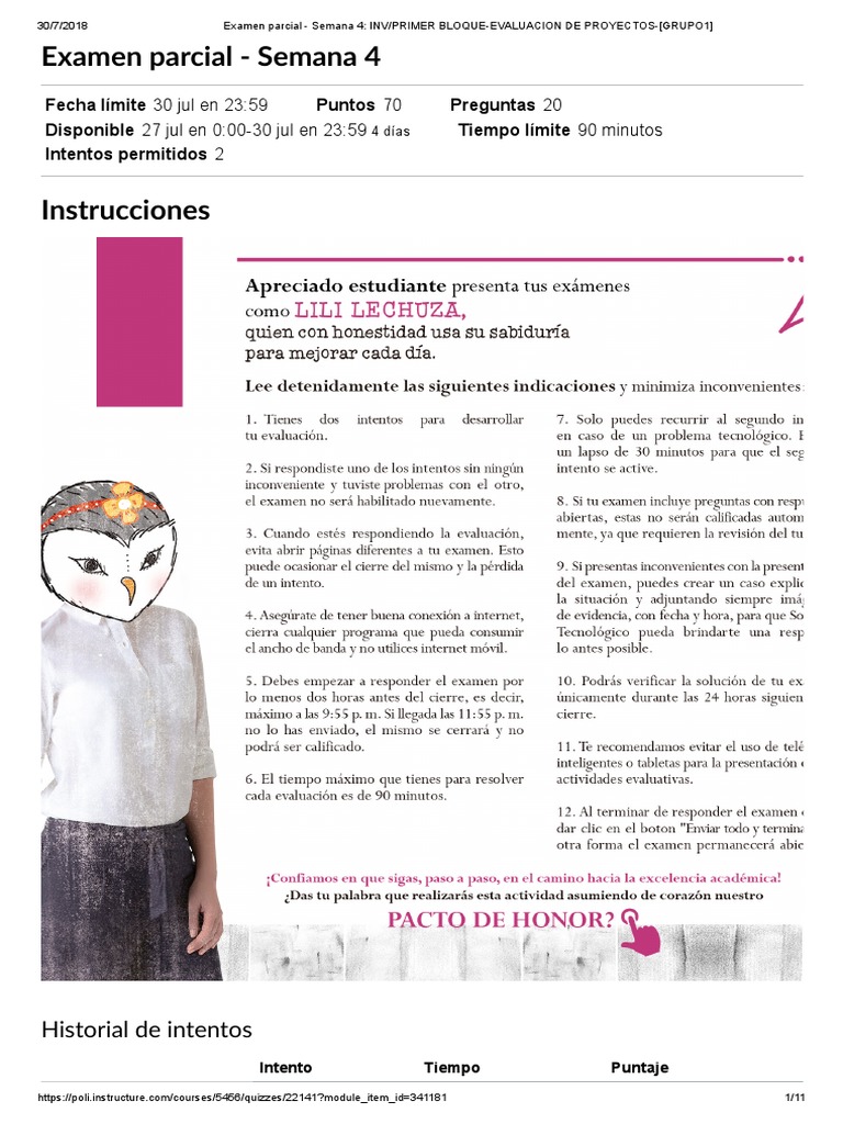 Examen Parcial - Semana 4 - Inv - Primer Bloque-Evaluacion de Proyectos ...
