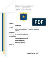 Trabajo de Hidrogeologia Calidad de Roca