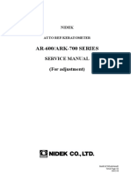 Nidek AR 600 ARK 700 Calibration PDF