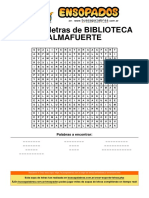 Sopa de Letras de Biblioteca Almafuerte