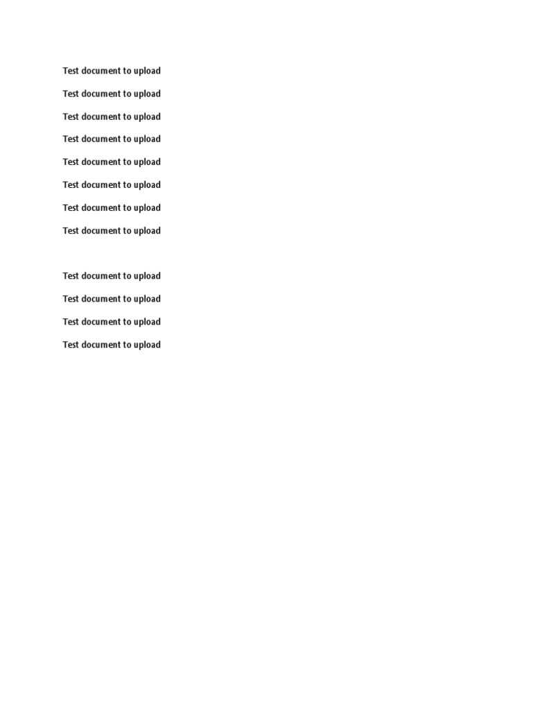Test Document Upload Guide | PDF