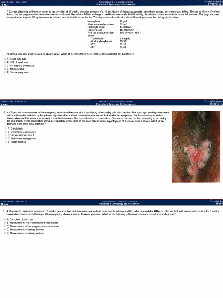 OBGYN Form 3 Qs Searchable | PDF | Childbirth | Pregnancy