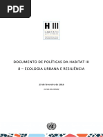 Documento de Políticas Da Habitat III 8 – Ecologia Urbana e Resiliência