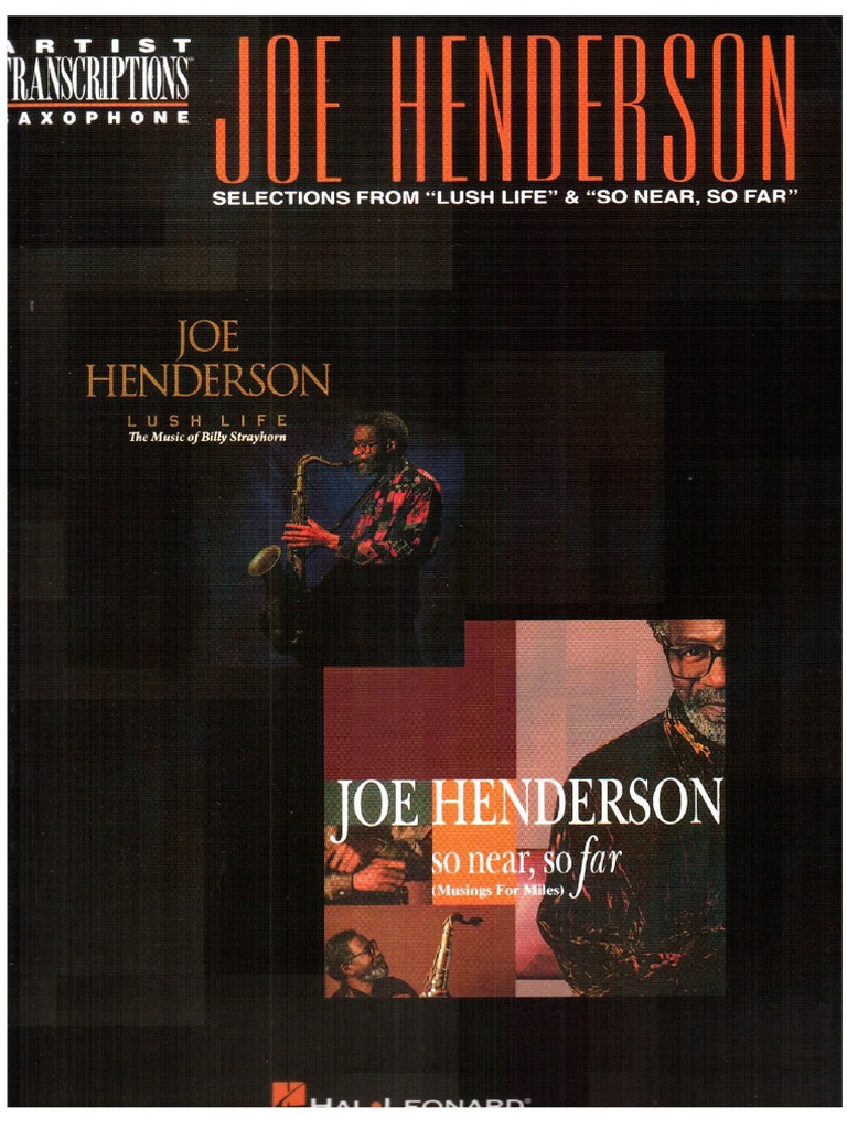 Artist Transcriptions Joe Henderson PDF