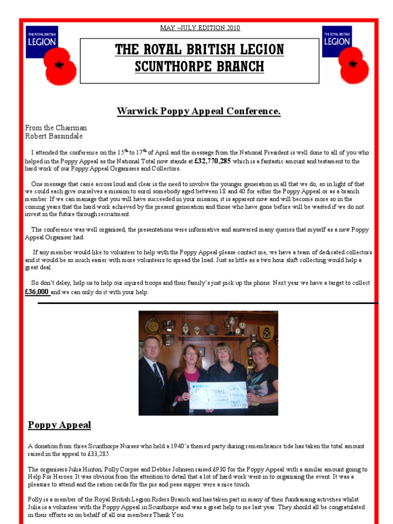 2010 Poppy Appeal Conference Highlights | PDF | Unrest