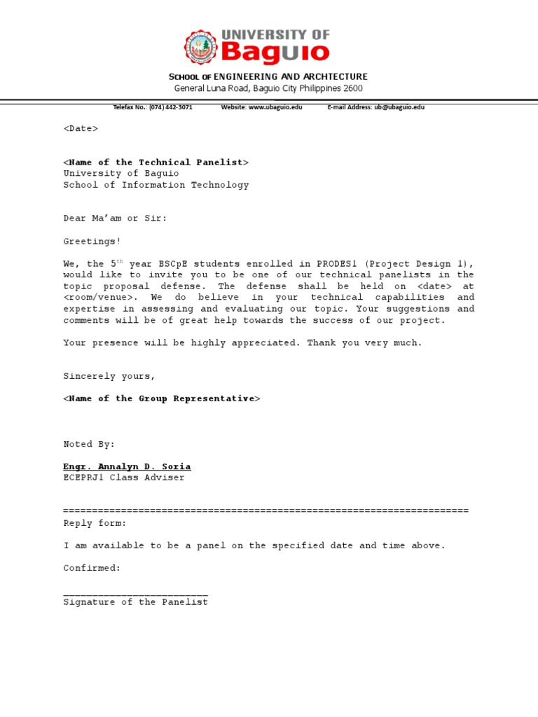 Letter of invitation for research panel image