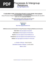 A Naturalistic Study of Stereotype Threat in Young Female Chess Players PDF