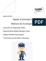 Sesión 6 Actividad 1. Bitácora de Investigación