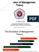 The Evolution of Management Theory The Evolution of Management Theory