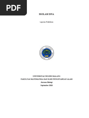 Laporan Isolasi Dna