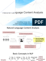 Natural Language Content Analysis: Department of Computer Science University of Illinois at Urbana-Champaign