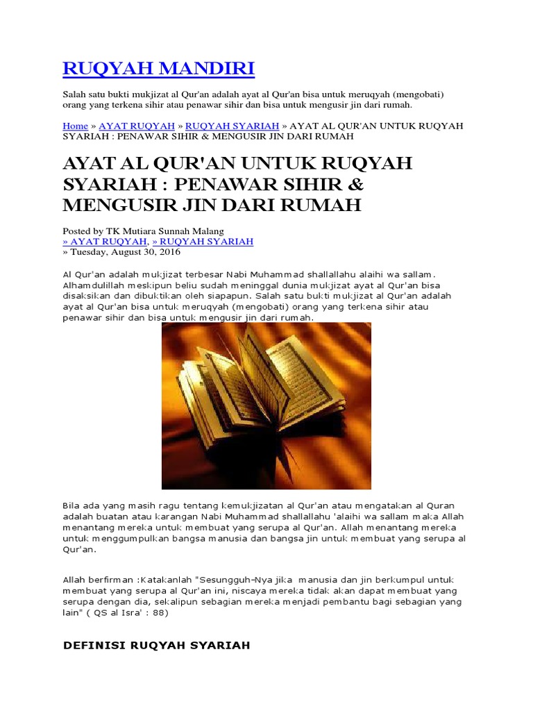 Ruqyah Mandiri Pdf