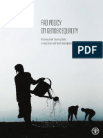 Fao Policy On Gender Equality: Attaining Food Security Goals in Agriculture and Rural Development