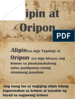 Alipin at Oripon