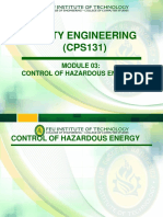 Cps131 Module 03 Control of Hazardous Energies