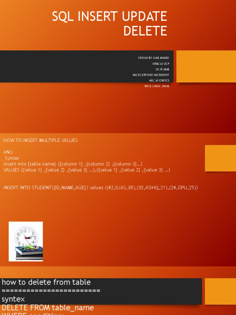 Update Del Insert Query PDF