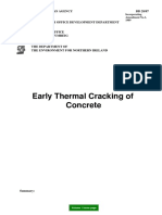 Early Thermal Cracking of Concrete: The Highways Agency BD 28/87
