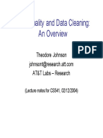 Data Cleaning Overview