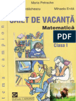 Caiet de Vacanta Clasa 1 Matematica