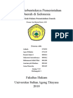 Sejarah Terbentuknya Pemerintahan Daerah Di Indonesia