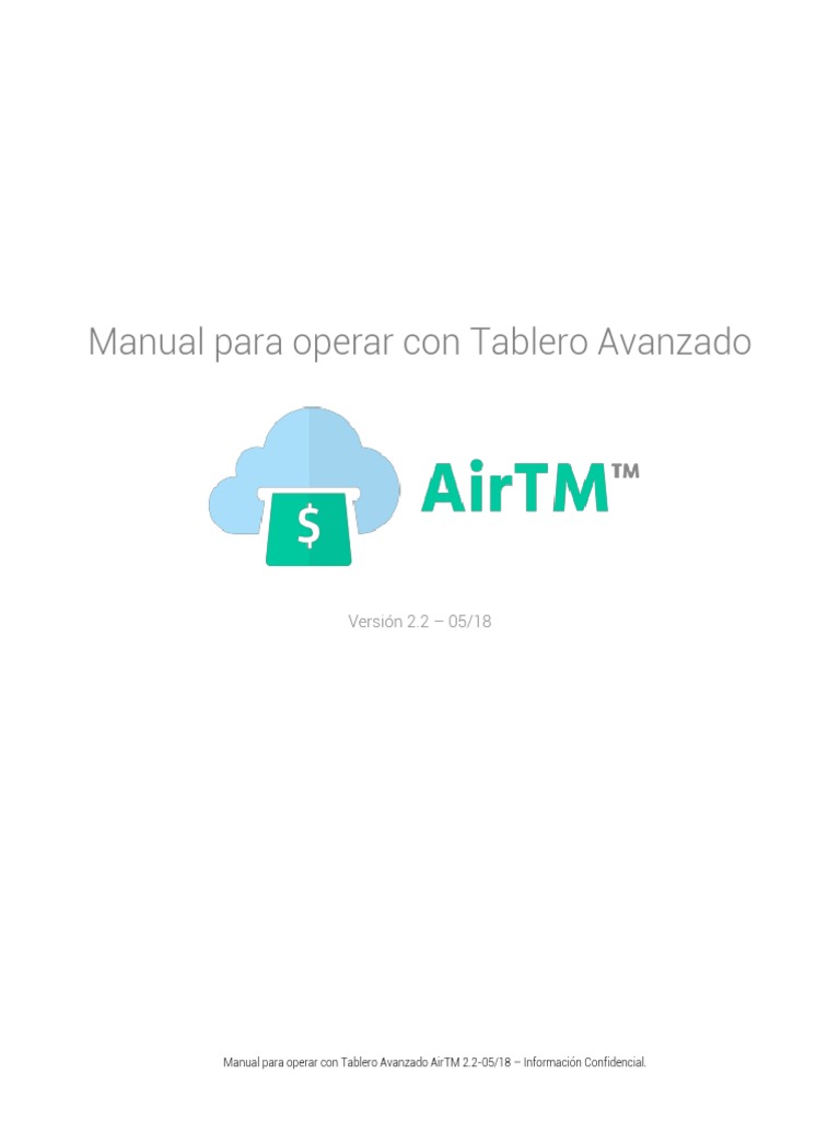 Manual de Uso del Tablero Avanzado AirTM | PDF | Bitcoin | Pay Pal
