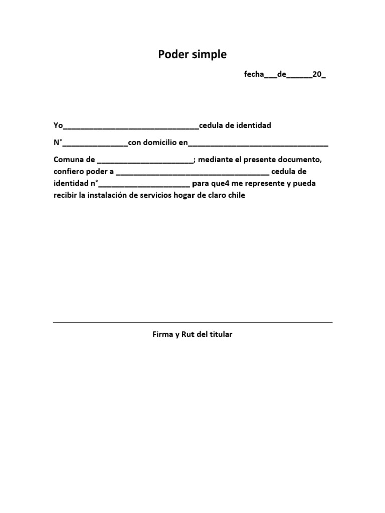 Poder Simple