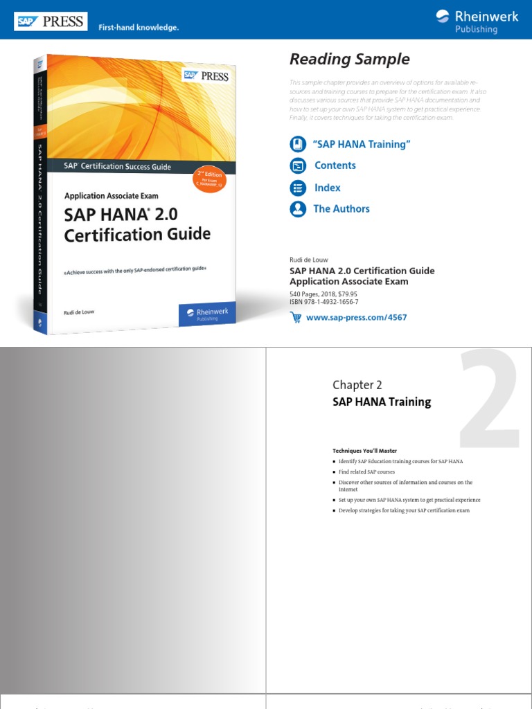 SAP HANA Certification Guide PDF | PDF | Cloud Computing | Amazon Web ...