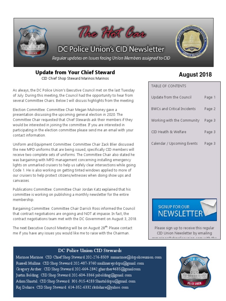 CID Uniform Updates and BWC Guidelines | PDF | Police | Public Sphere