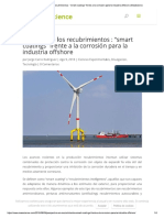 El Futuro de Los Recubrimientos Smart Coatings Frente A La Corrosión para La Industria Offshore