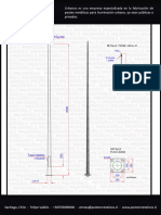 Poste Conico 4,5mts Con Reduccion 2,5x100mm