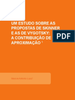 Um Estudo Sobre As Propostas de Skinner e As de Vygotsky: A Contribuição de Uma Aproximação