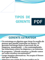 Tipos de Gerente