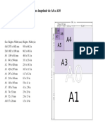 Tabla de Medidas de Papel para Imprimir de A0 A