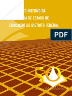 Regimento Interno da Secretaria de Estado de Educação do Distrito Federal