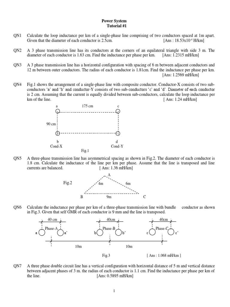 132 kV Overhead Line Parameters Calculation | PDF | Inductance ...