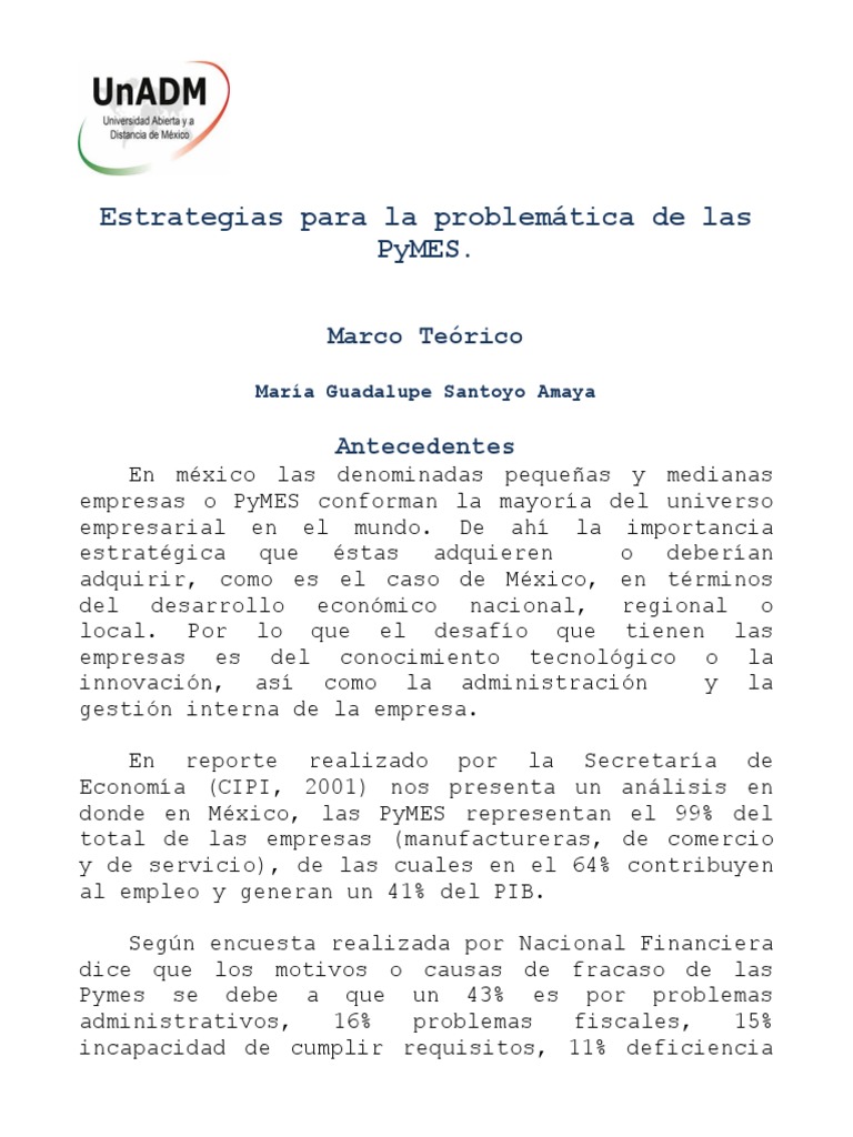 Estrategias para el crecimiento de PyMES | PDF | Pequeñas y medianas ...