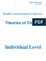 Health Communication & Advocacy: Theories of Change