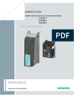 Puesta en Marcha de Variadores Sinamics G Con Unidades de Control CU240E-2 Cu240B-2 CU240P-2 PDF