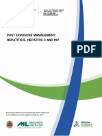 Post Exposure Management Hepatitis B Hepatitis C and Hiv