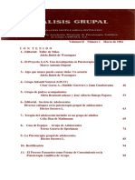 Revista Análisis Grupal Vol. II No.1 Marzo de 1984 PDF