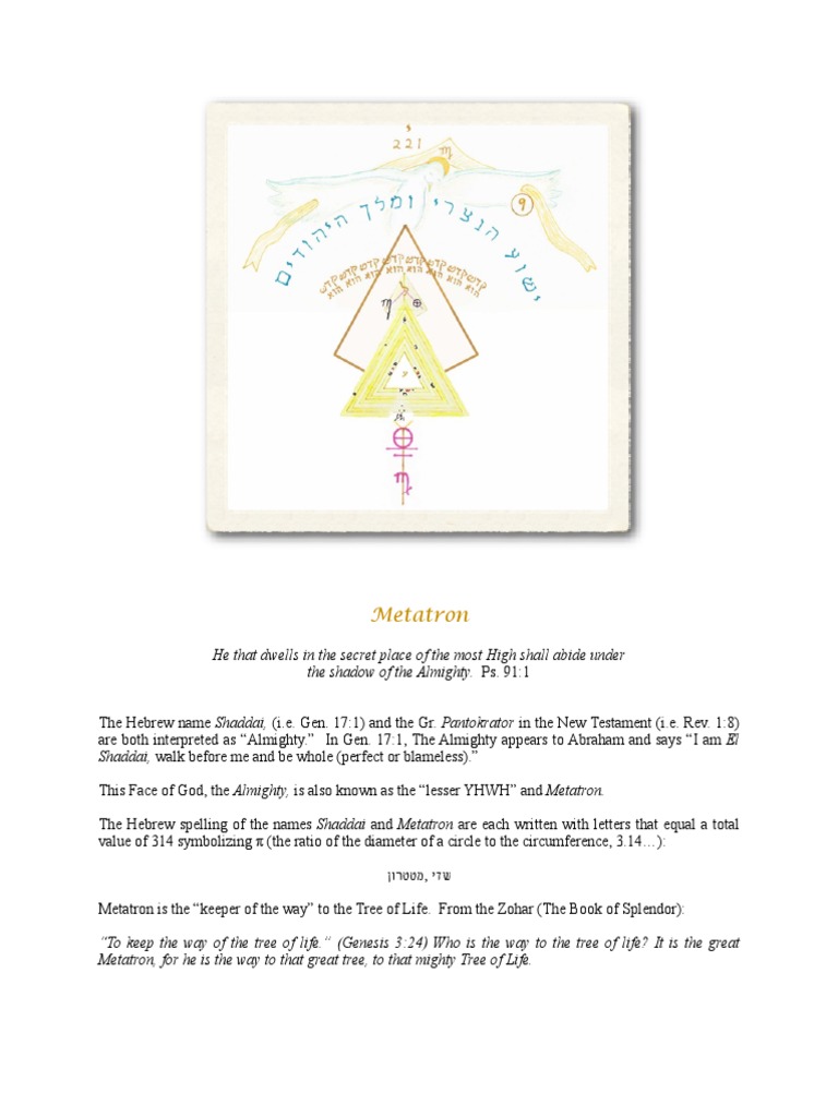 Metatron PDF | PDF | God In Christianity | Last Judgment